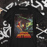 Super Metroid Graphic T-Shirt  SNES Retro Game Tee  Samus  RetroPunkDesign
