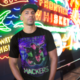 Hackers 1995 Graphic T-Shirt  100% Polyester Laser Print Retro Cyberpunk Movie Tee  RetroPunkDesign