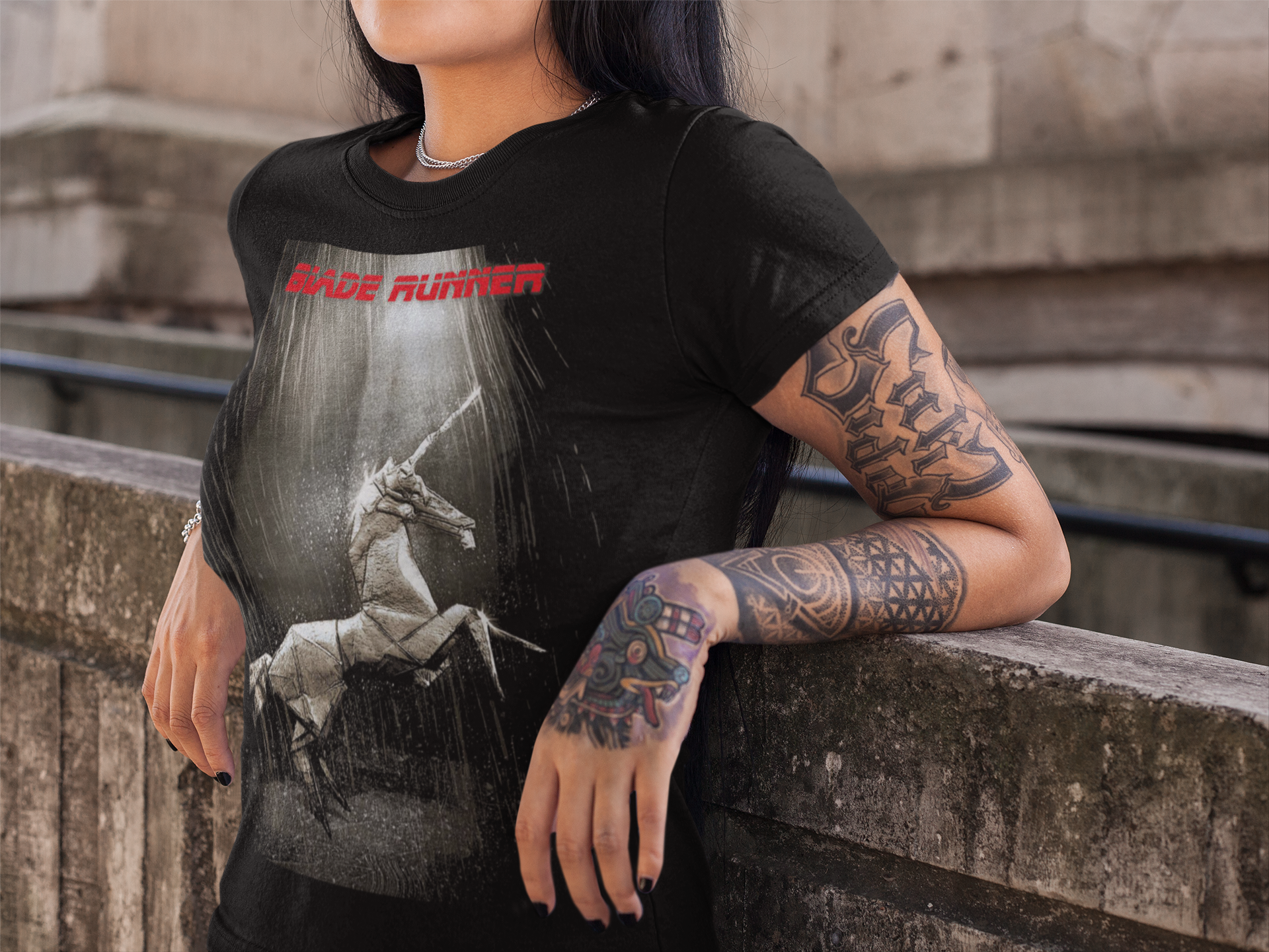 Blade Runner 1982 Graphic T-Shirt | Retro Cyberpunk Sci-Fi Movie Tee | RetroPunkDesign