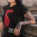 Cowboy Bebop Spike Spiegel Graphic T-Shirt | Retro Anime Sci-Fi Polyester Tee | RetroPunkDesign - Retro Punk Design 