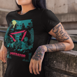 Predator 1987 Arnold Schwarzenegger Graphic T-Shirt | Retro Sci-Fi Action Movie Tee | RetroPunkDesign