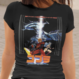 Space Adventure Cobra Graphic T-Shirt Retro Anime Sci - Retro Punk Design 