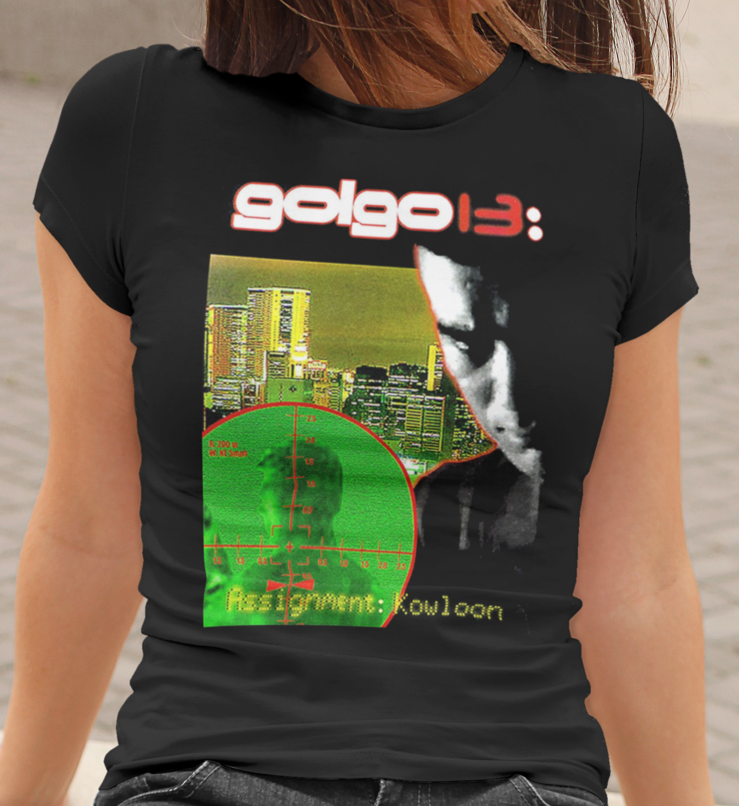 Golgo 13 Assignment Kowloon Graphic T-Shirt | Duke Togo 1977 Anime Action Tee | RetroPunkDesign - Retro Punk Design 