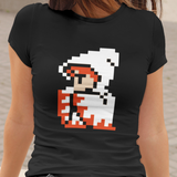 Final Fantasy 1987 White Mage Graphic T-Shirt | Retro JRPG Pixel Art Tee | RetroPunkDesign