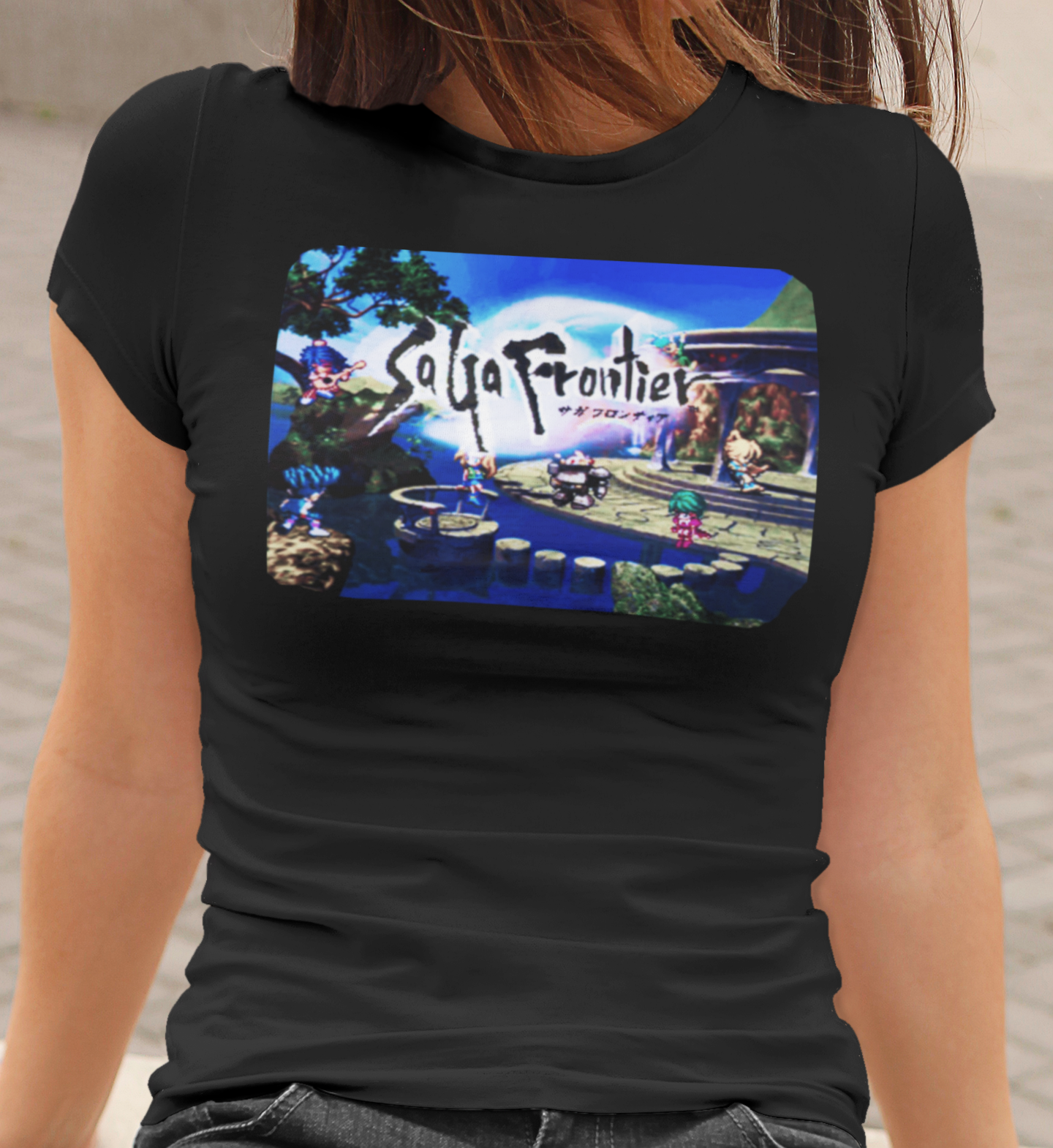 SaGa Frontier Graphic T-Shirt | Retro JRPG PlayStation Classic Tee | RetroPunkDesign - Retro Punk Design 