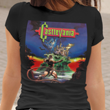 Castlevania Graphic T-Shirt  Retro Gothic Game Tee  Vampire Hunter Classic Gaming Apparel  RetroPunkDesign