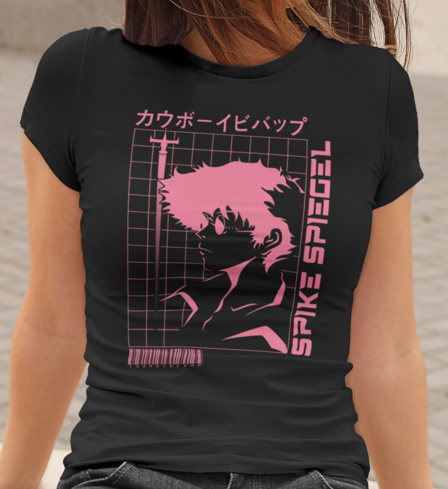 Cowboy Bebop Spike Spiegel Graphic T-Shirt | Retro Anime Space Cowboy Tee | RetroPunkDesign - Retro Punk Design 