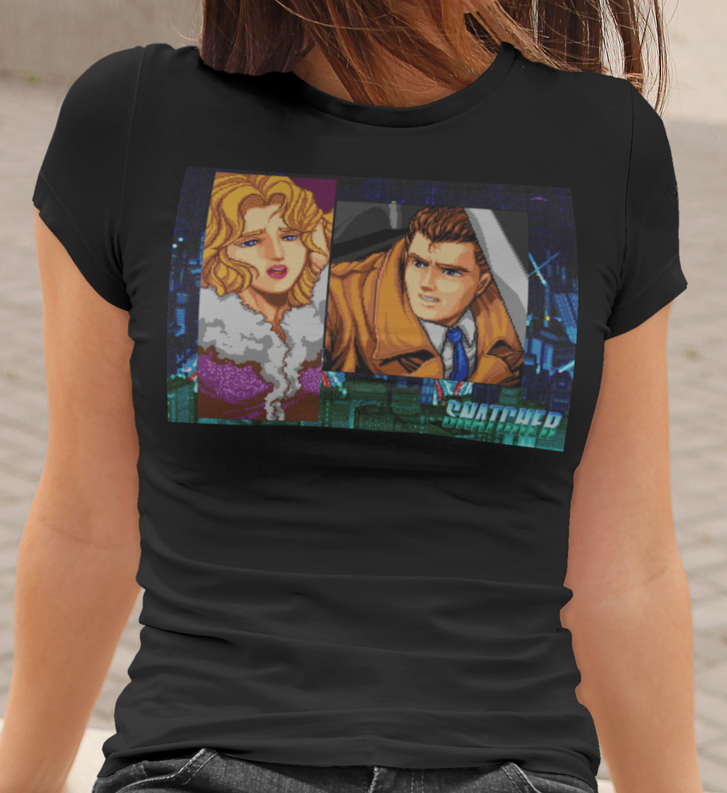 Snatcher 1988 Graphic T-Shirt | Hideo Kojima Retro Cyberpunk Gamer Tee | RetroPunkDesign