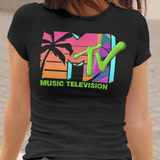 MTV Retro Graphic T-Shirt | 80s 90s Vintage Music TV Logo Tee | RetroPunkDesign