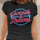 Cocktails & Dreams 1988 Graphic T-Shirt | Retro 80s Movie Tee | Classic Bar Culture Apparel | RetroPunkDesign
