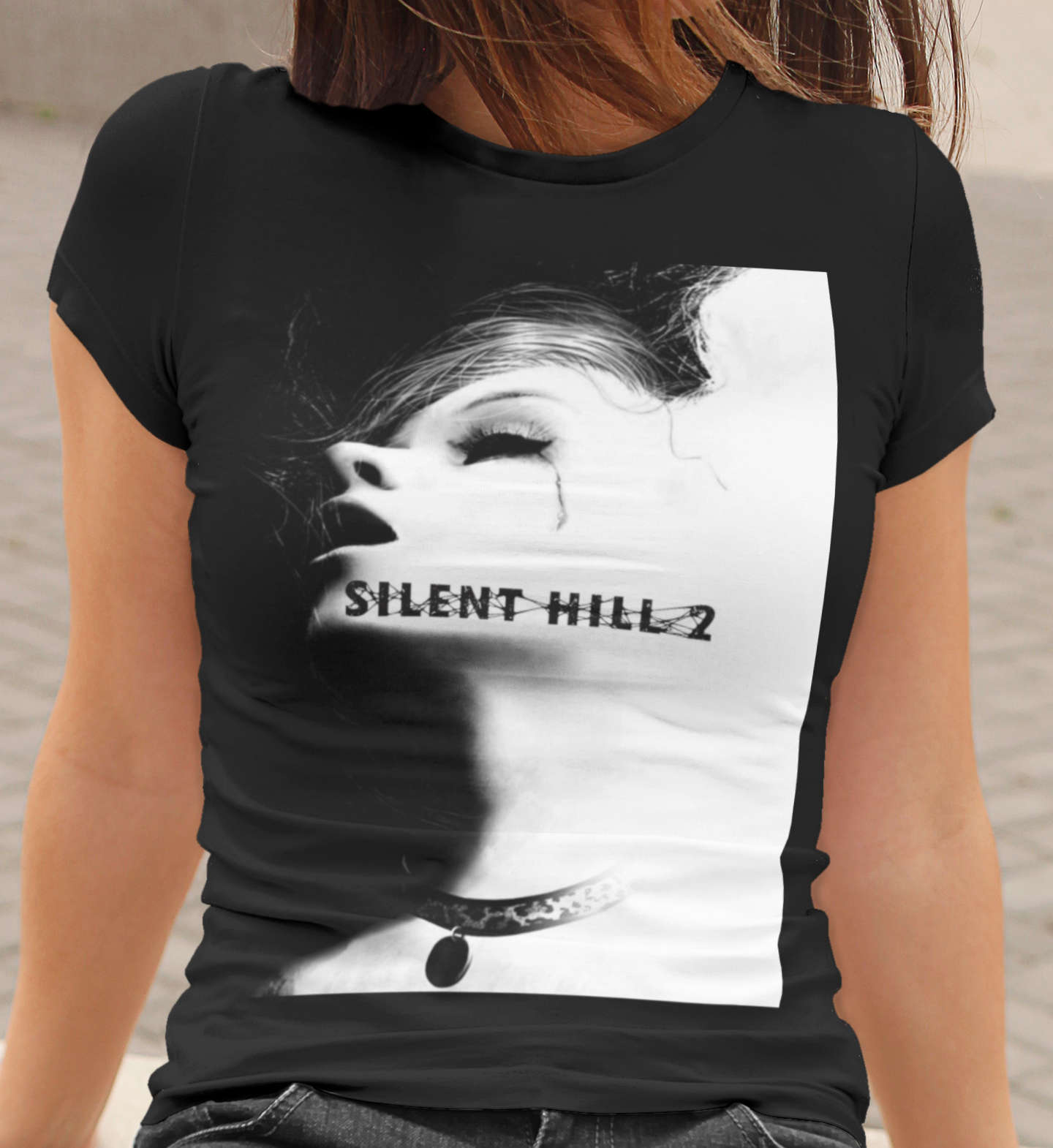 Silent Hill 2 Graphic T-Shirt | Retro PS2 Survival Horror Polyester Tee | RetroPunkDesign