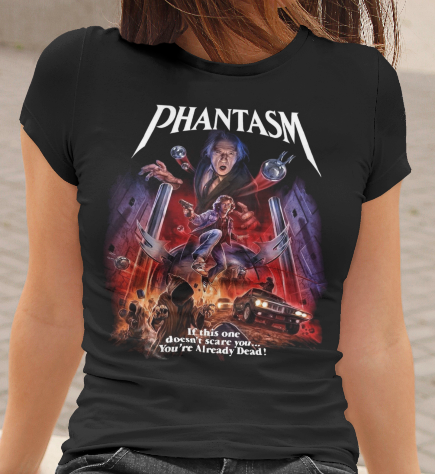 Phantasm Graphic T-Shirt | 1979 Tall Man Horror Movie Polyester Tee | RetroPunkDesign - Retro Punk Design 
