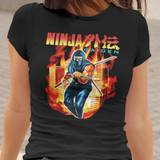 Ninja Gaiden Graphic T-Shirt | Retro NES Action Platformer Gamer Tee | RetroPunkDesign