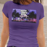 Grand Theft Auto Vice City Graphic T-Shirt | Retro 80s Gaming Tee | Classic Rockstar Game Apparel | RetroPunkDesign