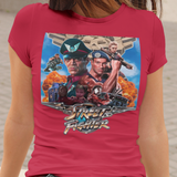Street Fighter II 1994 Jean-Claude Van Damme Graphic T-Shirt | Classic Action Movie Tee | Retro Gaming Apparel | RetroPunkDesign