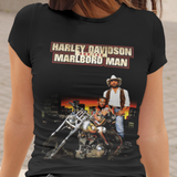Harley Davidson and the Marlboro Man 1991 Graphic T-Shirt | Cult 90s Action Movie Tee | Retro Biker Film Apparel | RetroPunkDesign