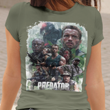 Predator 1987 Arnold Schwarzenegger Graphic T-Shirt | Retro Sci-Fi Action Movie Tee | RetroPunkDesign
