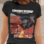 Cowboy Bebop The Movie Graphic T-Shirt | Retro Anime Sci-Fi Action Tee | RetroPunkDesign - Retro Punk Design 