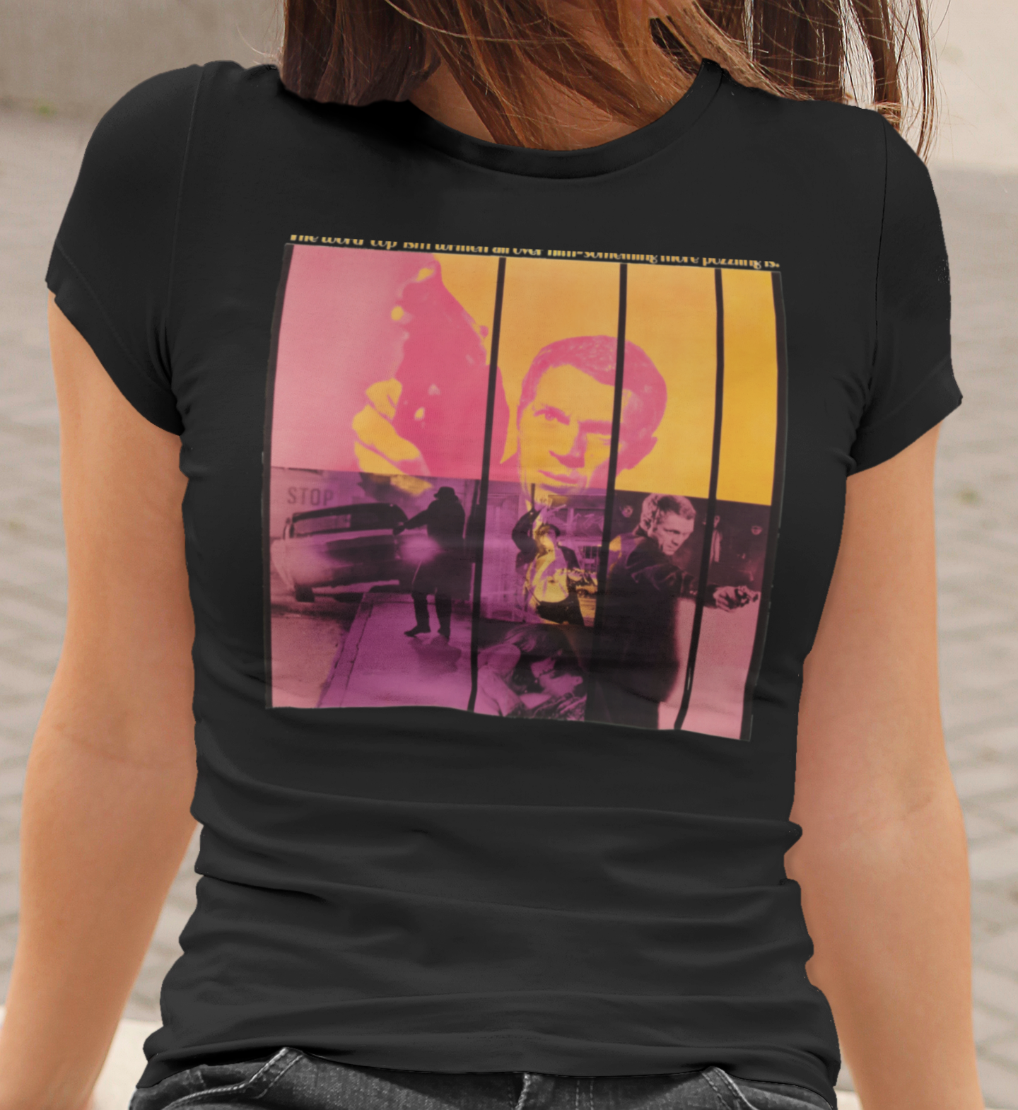 Bullitt 1968 Graphic T-Shirt | Steve McQueen Classic Car Chase Movie Tee | RetroPunkDesign - Retro Punk Design 