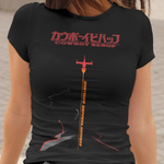 Cowboy Bebop Spike Spiegel Graphic T-Shirt | Retro Anime Sci-Fi Polyester Tee | RetroPunkDesign - Retro Punk Design 