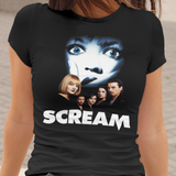 Scream 1996 Graphic T-Shirt  Ghostface Horror Movie Tee  Retro Slasher Film Apparel