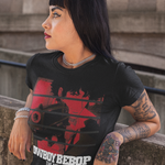 Cowboy Bebop Spike Spiegel Graphic T-Shirt | Retro Anime Space-Noir Tee | RetroPunkDesign - Retro Punk Design 