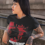Cowboy Bebop Spike Spiegel Graphic T-Shirt | Retro Anime Space-Noir Tee | RetroPunkDesign - Retro Punk Design 