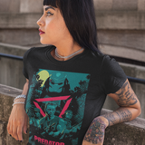 Predator 1987 Arnold Schwarzenegger Graphic T-Shirt | Retro Action Sci-Fi Polyester Tee | RetroPunkDesign - Retro Punk Design 