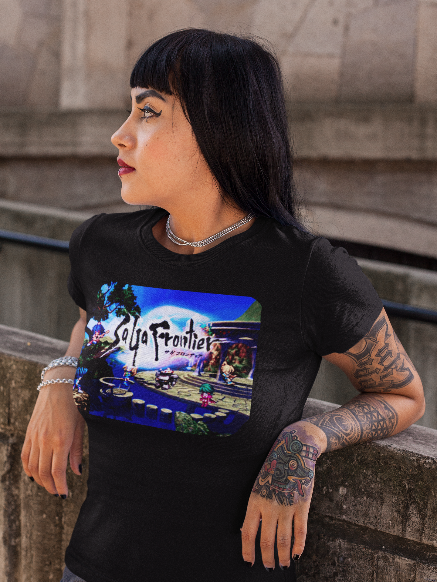 SaGa Frontier Graphic T-Shirt | Retro JRPG PlayStation Classic Tee | RetroPunkDesign - Retro Punk Design 