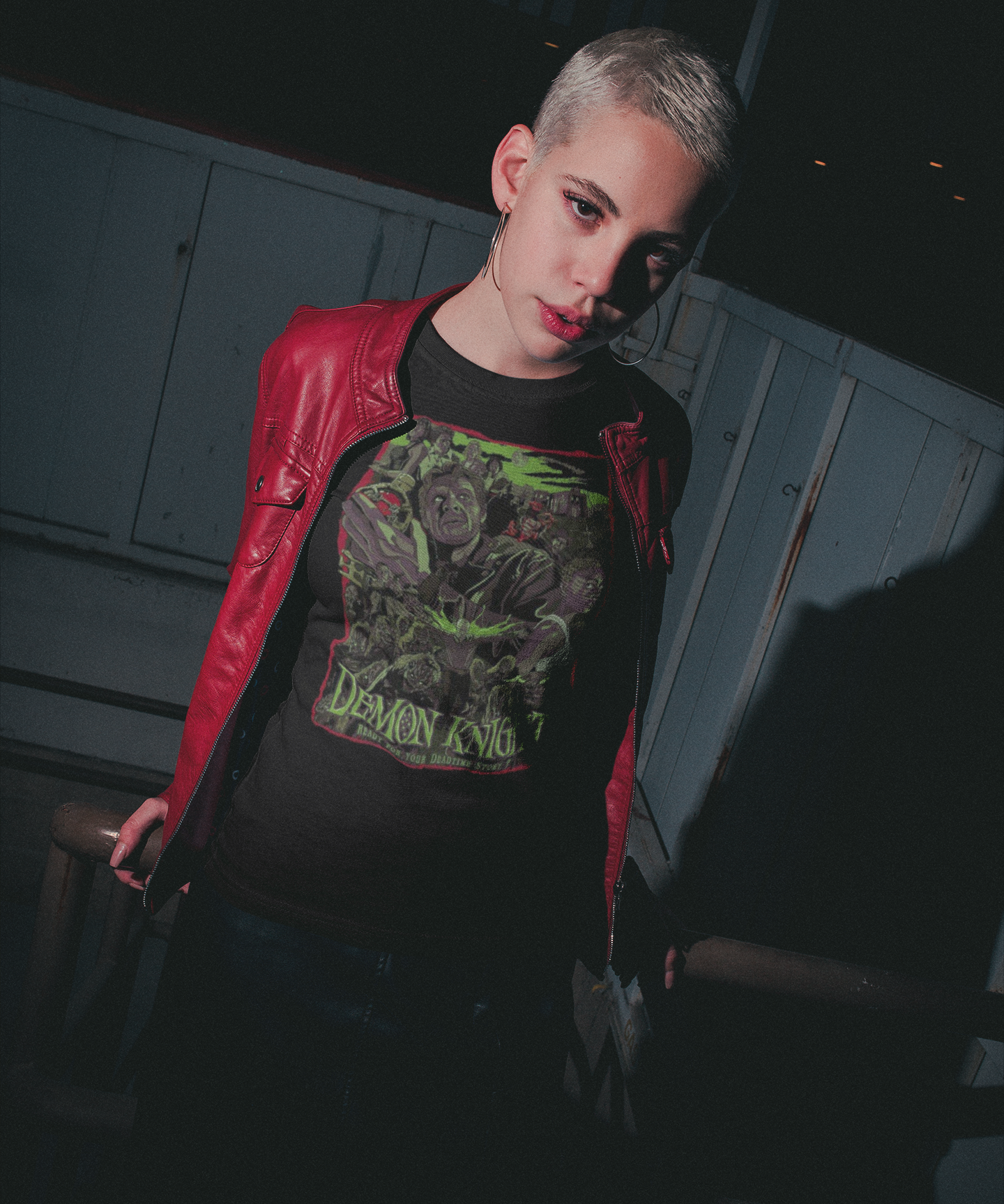 Tales from the Crypt Demon Knight 1995 Graphic T-Shirt | Cult Horror Movie Tee | Classic 90s Film Apparel | RetroPunkDesign