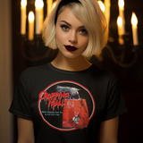 Chopping Mall Graphic T-Shirt | 1986 Killer Robot Horror Movie Tee | RetroPunkDesign - Retro Punk Design 