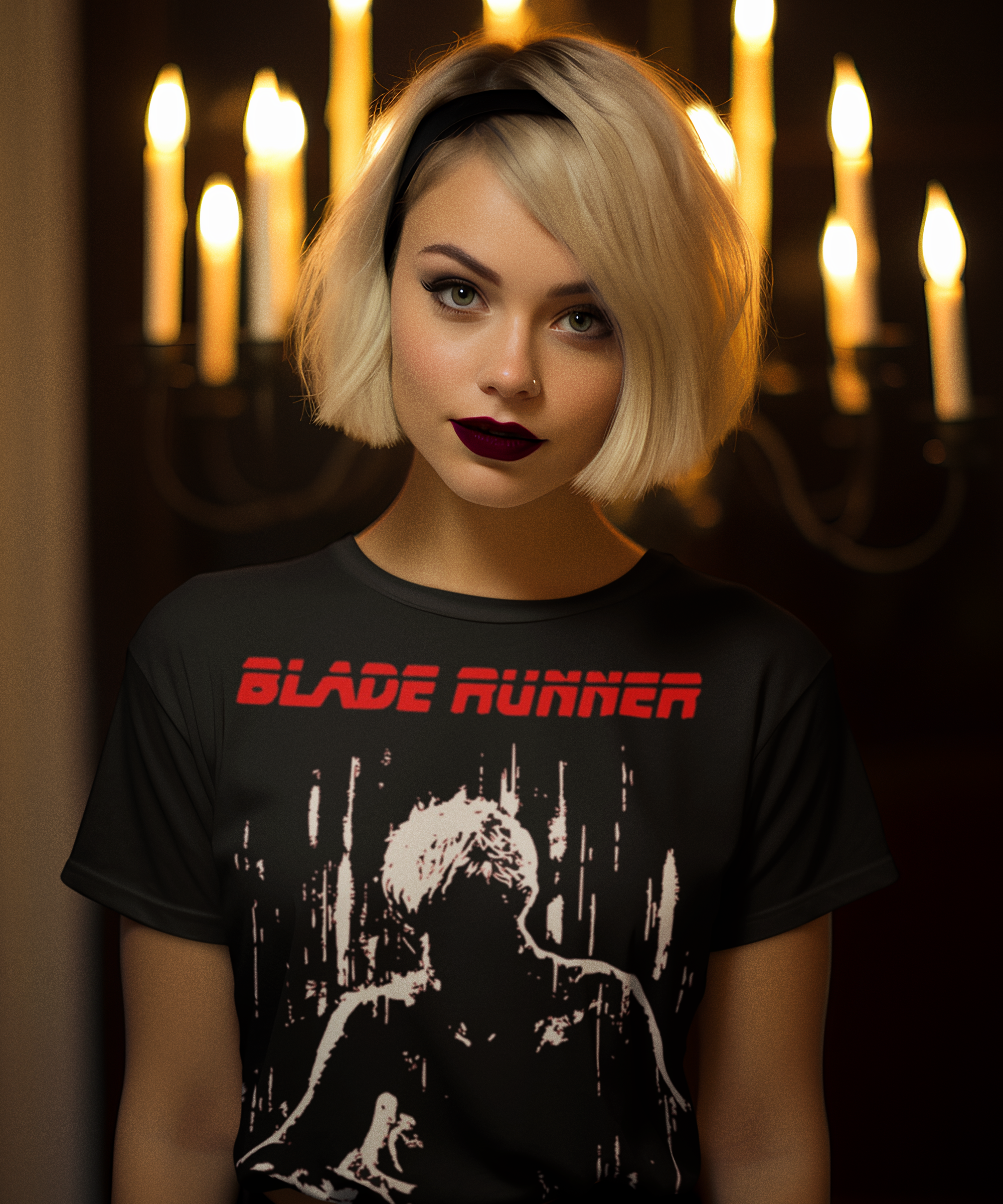 Blade Runner 1982 Rutger Hauer Tears in Rain Graphic T-Shirt | Cyberpunk Sci-Fi Movie Tee | RetroPunkDesign