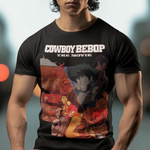 Cowboy Bebop The Movie Graphic T-Shirt | Retro Anime Sci-Fi Action Tee | RetroPunkDesign - Retro Punk Design 