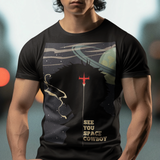 Cowboy Bebop Spike Spiegel Graphic T-Shirt | Retro Anime Tee | Space Bounty Hunter Apparel | RetroPunkDesign