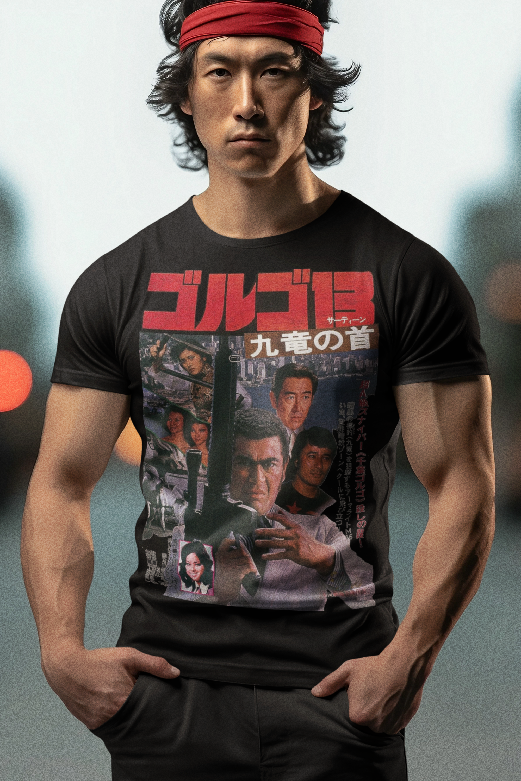 Golgo 13: Assignment Kowloon 1977 Graphic Tee - Retro Punk Design 