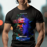 Arnold Schwarzenegger Predator Graphic T-Shirt | 80s Action Sci-Fi Movie Tee | RetroPunkDesign