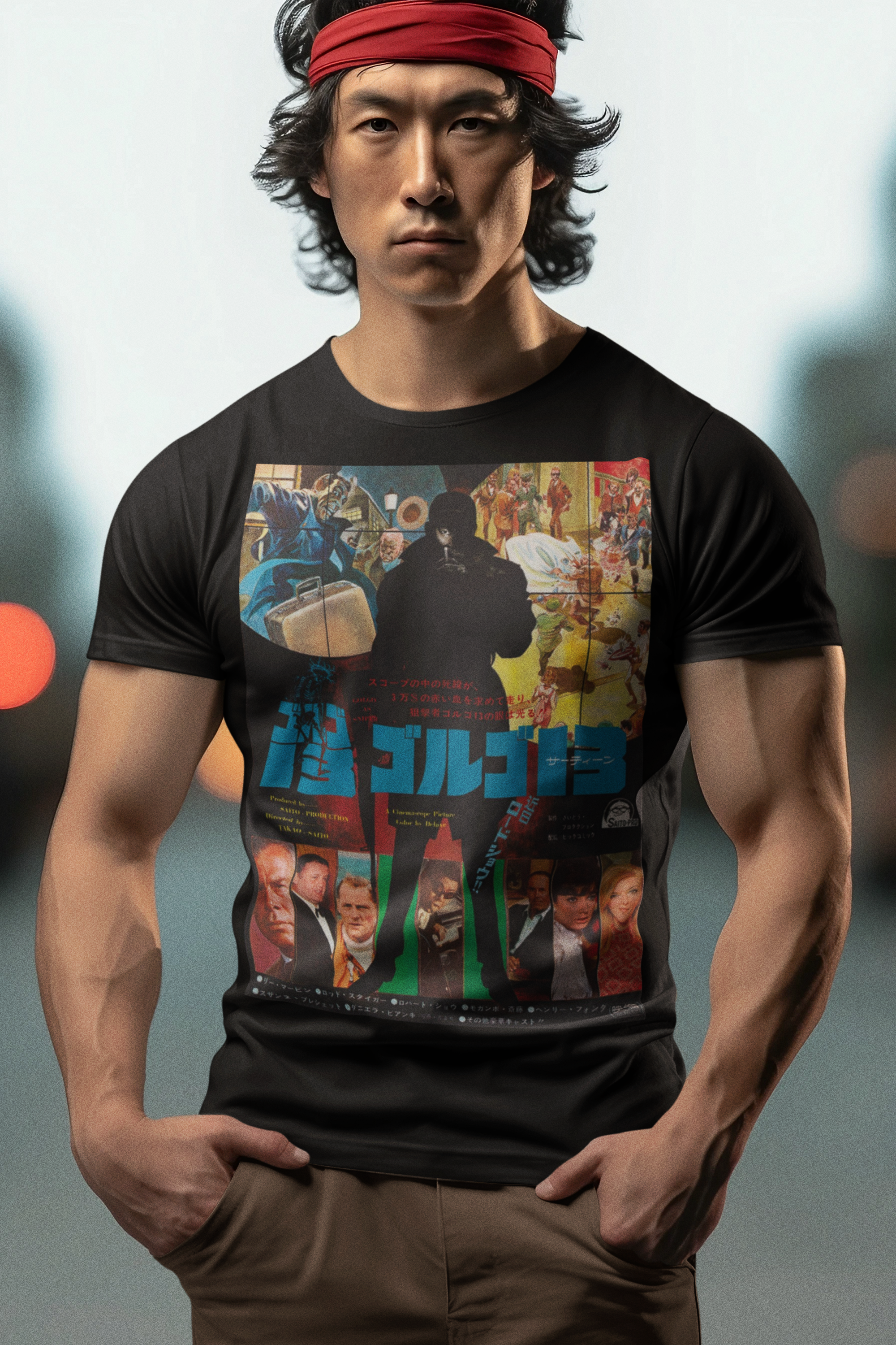 Golgo 13 Graphic Tee - Retro Punk Design 