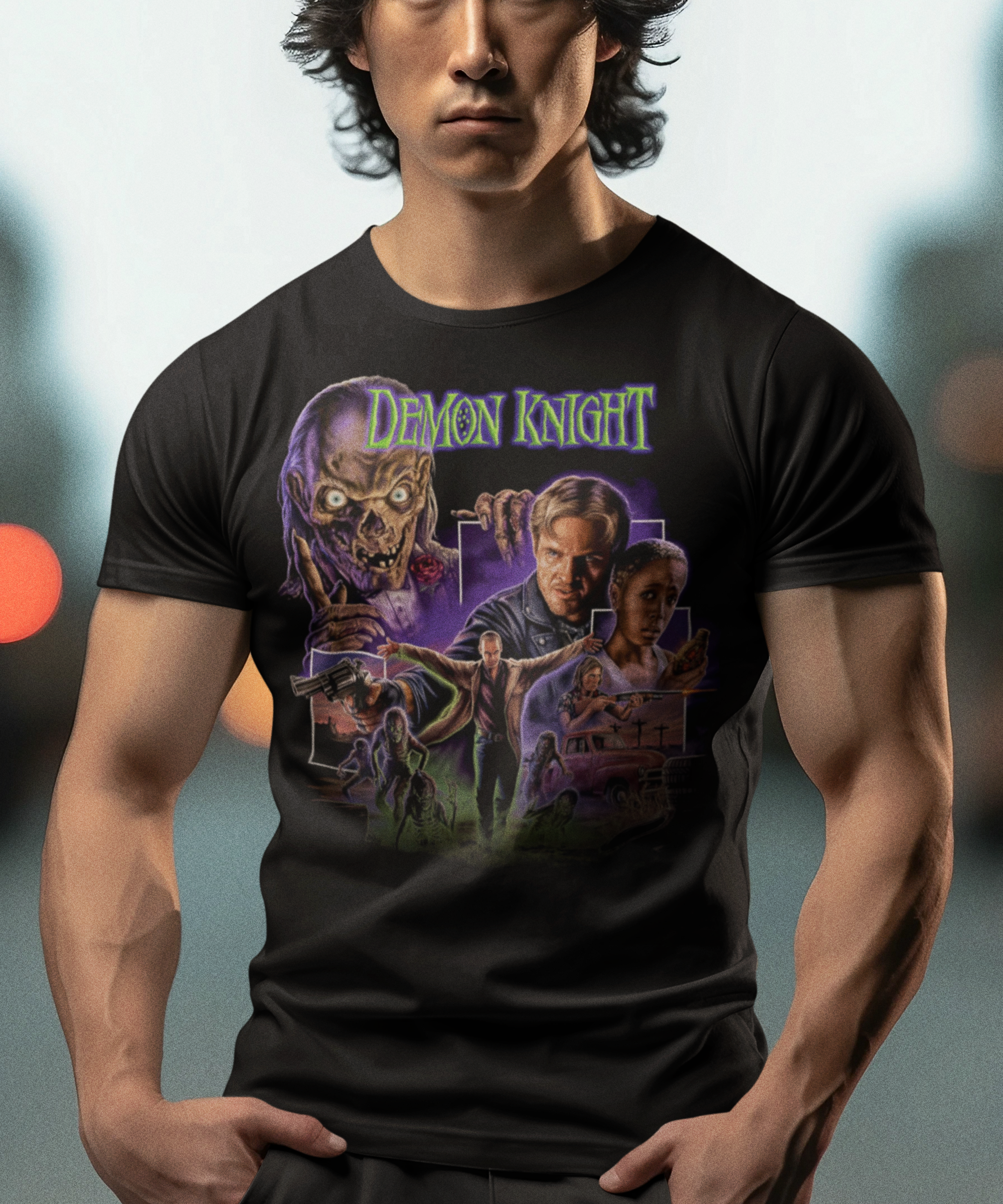 Tales from the Crypt Demon Knight 1995 Graphic T-Shirt | Cult Horror Movie Tee | RetroPunkDesign