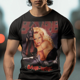 Barb Wire 1996 Pamela Anderson Graphic T-Shirt  90s Action Movie Tee  RetroPunkDesign