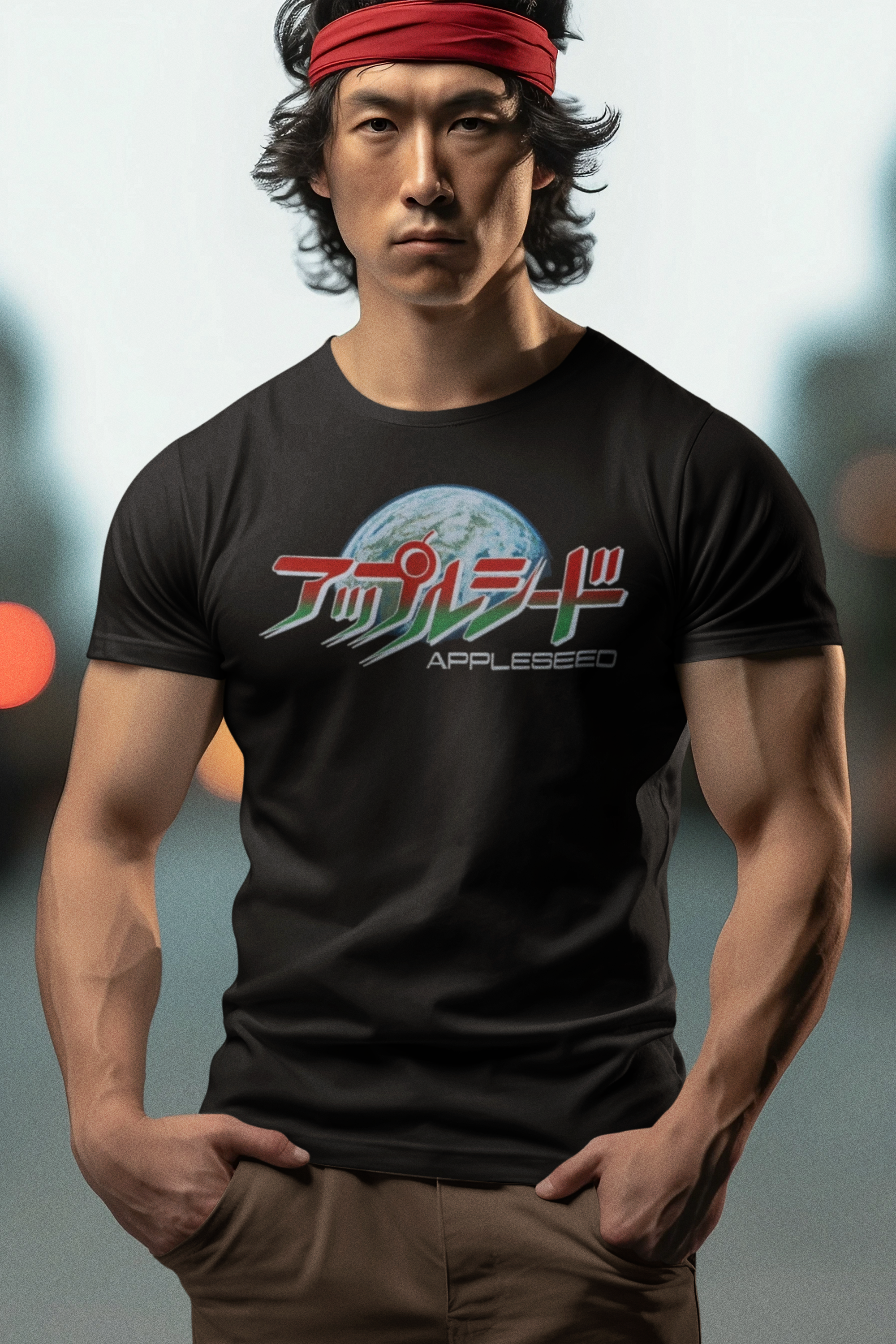 Appleseed Anime Graphic T-Shirt Masamune Shirow Cyberpunk Tee - Retro Punk Design 