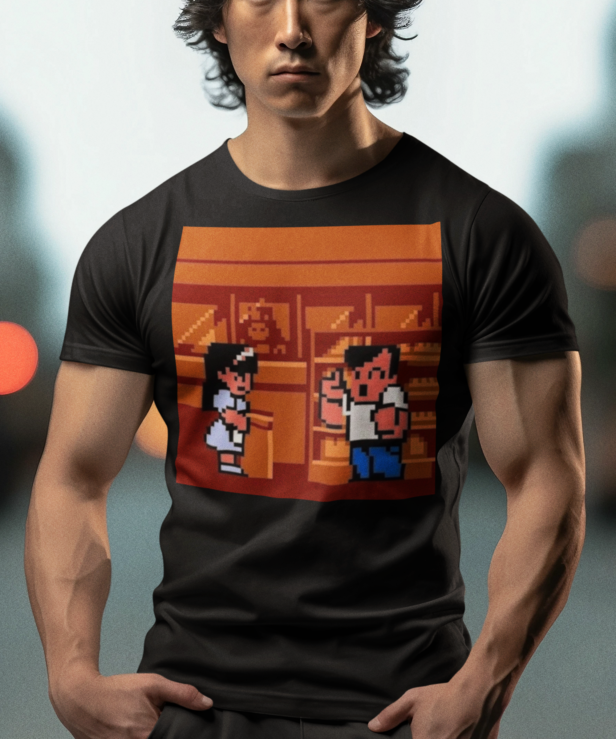 River City Ransom Graphic T-Shirt | Retro NES Beat ’Em Up Gamer Tee | RetroPunkDesign