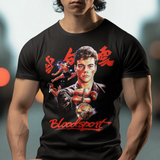 Bloodsport 1988 Jean-Claude Van Damme Graphic T-Shirt | Classic Martial Arts Movie Tee | Retro Action Film Apparel | RetroPunkDesign