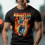 Ninja Gaiden Graphic T-Shirt | Retro NES Action Platformer Gamer Tee | RetroPunkDesign