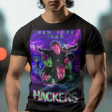 Hackers 1995 Graphic T-Shirt  100% Polyester Laser Print Retro Cyberpunk Movie Tee  RetroPunkDesign