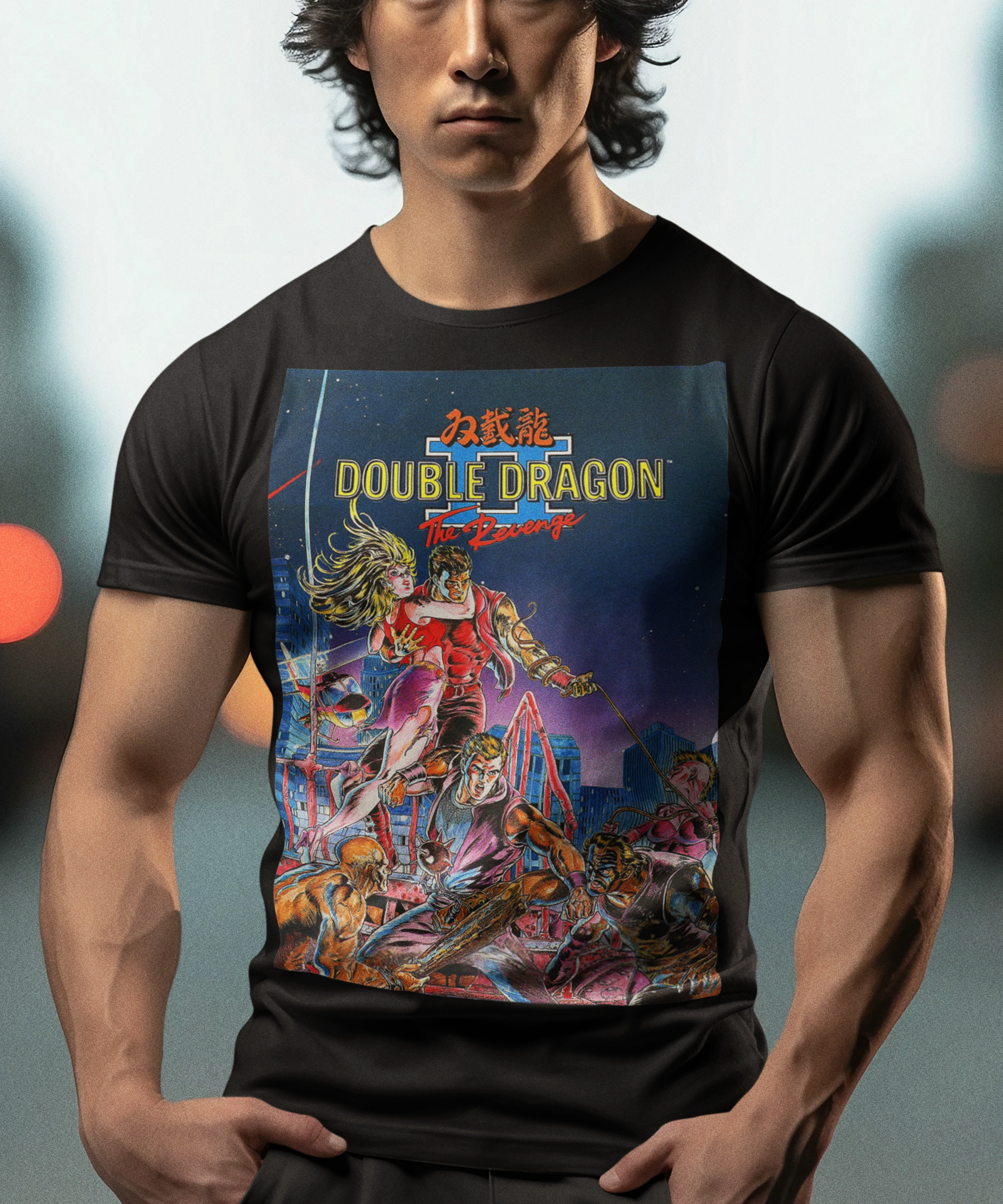 Double Dragon II The Revenge Graphic T-Shirt | Retro Arcade Gaming Tee | Classic 80s Beat ’Em Up Apparel | RetroPunkDesign