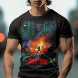 Escape From New York Kurt Russell Snake Plissken Graphic T-Shirt  1981 Sci-Fi Action Movie Tee  RetroPunkDesign