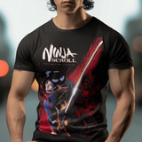 Ninja Scroll Retro Graphic T-Shirt | 1993 Anime Action Polyester Tee | RetroPunkDesign