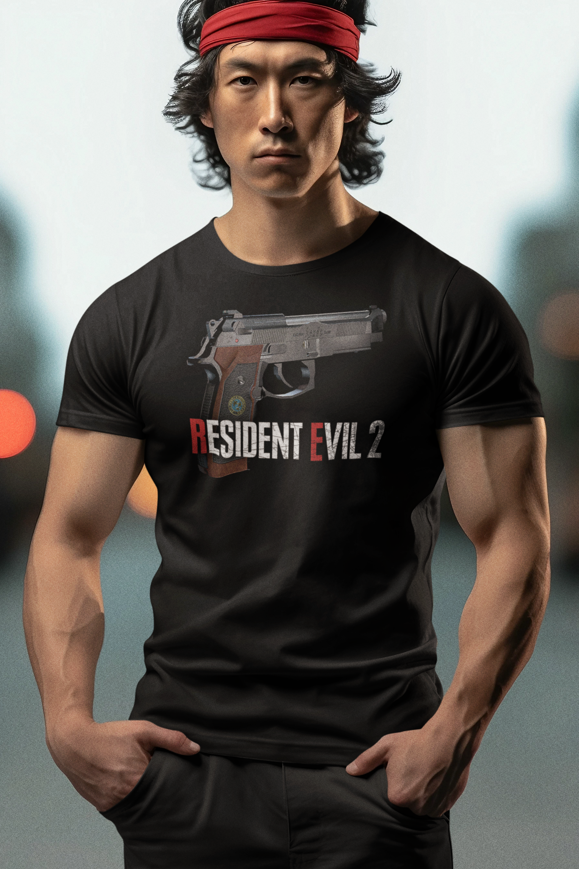 Resident Evil 2 Graphic T-Shirt | Retro Survival Horror Raccoon City Tee | RetroPunkDesign - Retro Punk Design 