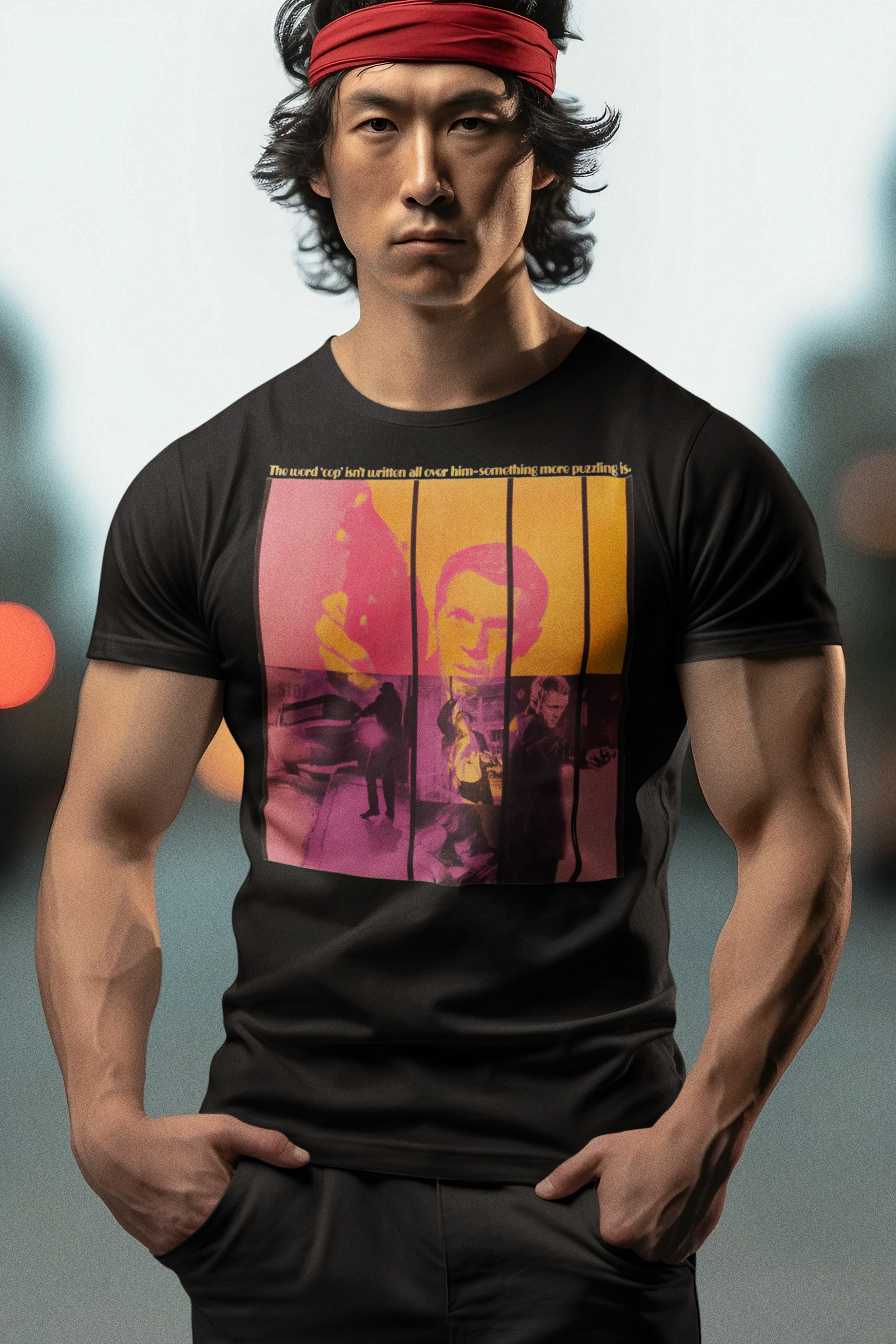 Bullitt 1968 Graphic T-Shirt | Steve McQueen Classic Car Chase Movie Tee | RetroPunkDesign - Retro Punk Design 