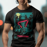 Predator 1987 Arnold Schwarzenegger Graphic T-Shirt | Retro Sci-Fi Action Movie Tee | RetroPunkDesign